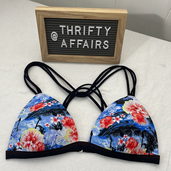 BINGO 2pc Bikini XL Hawaiian Floral surf Beach Swimsuit - Picture 10 of 16